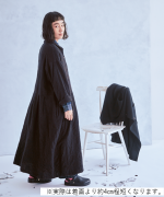 コットンウールグレンチェック　コートワンピース